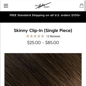 The Hair Shop Skinny Clip In